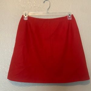 Red wool skirt, only worn once!